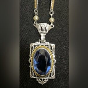 Antique Silver & Gold Necklace